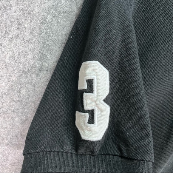 Two U.S. POLO ASSN. Embroidered Big Pony #3 Collard Shirt Men's Med Black& Blue - Picture 14 of 16